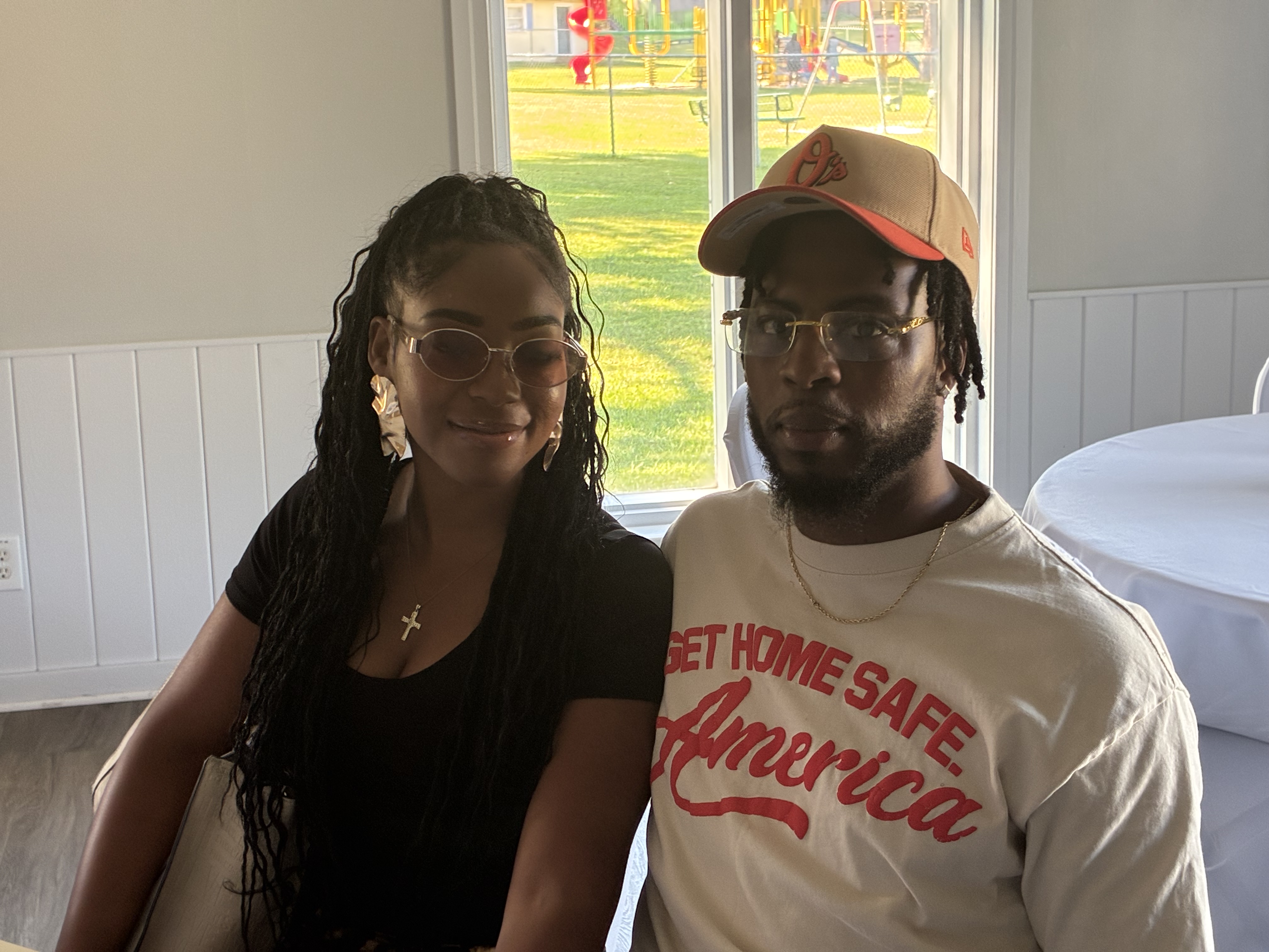 Couple posing together at Food Fest 2025